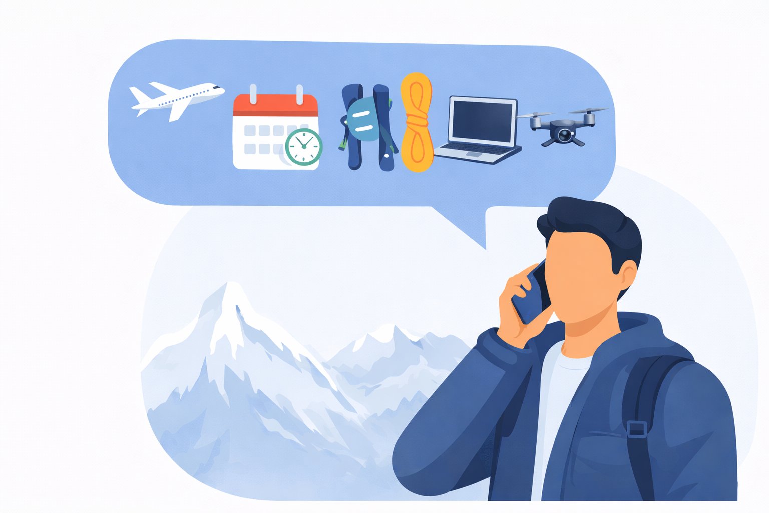 Person planning a trip with GearPacker